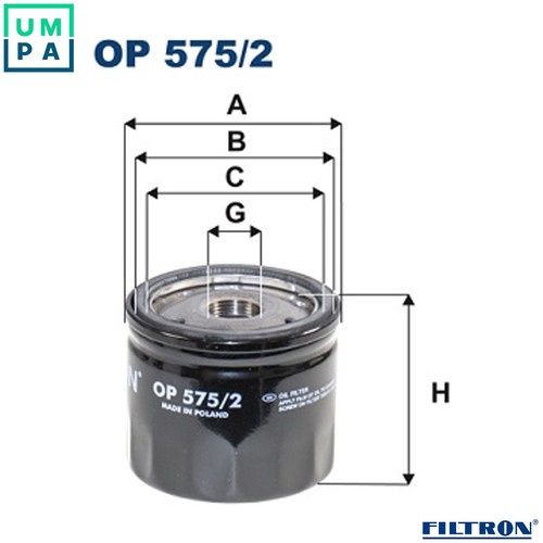 Oil filter 575 for - filter,
