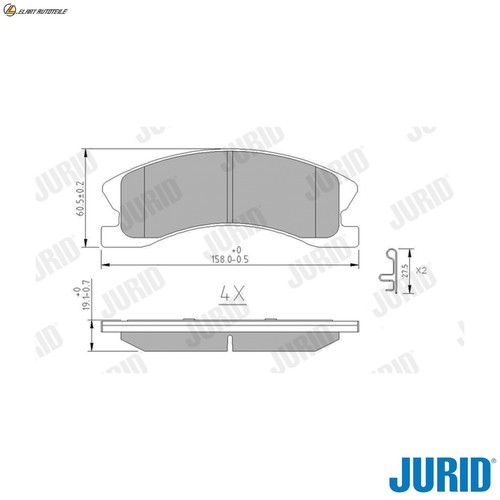 Brake pad set disc - pad,